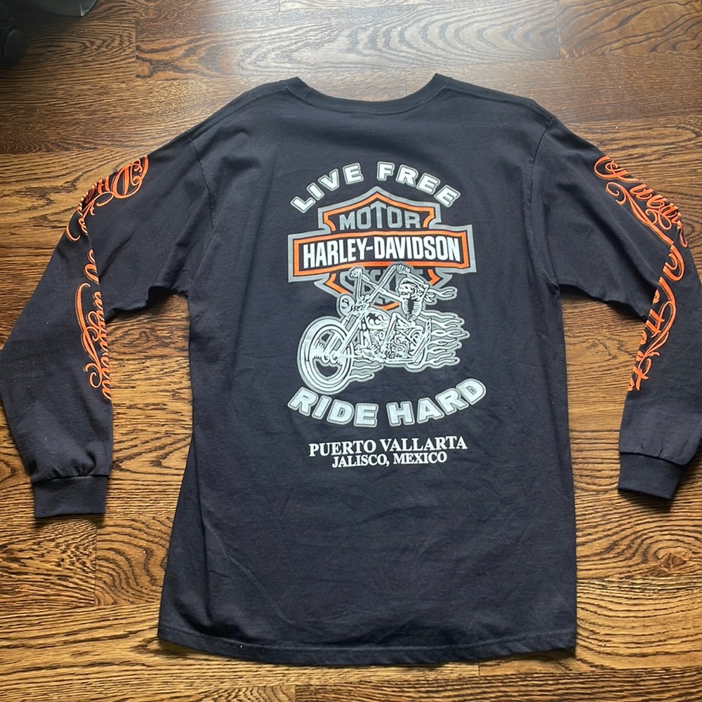 Harley Davison long sleeve international shirt